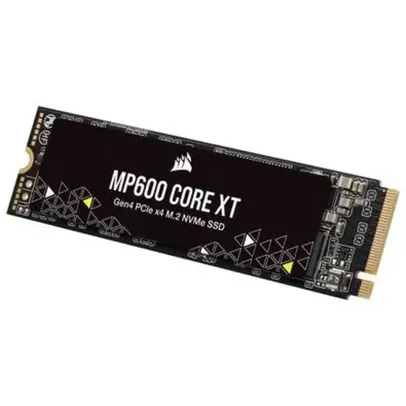 SSD 2TB Corsair MP600 CORE XT, PCIe Gen 4.0 x4 NVMe M.2, Leitura: 5000MB/s e Gravação: 4400MB/s, Preto - CSSD-F2000GBMP600CXT