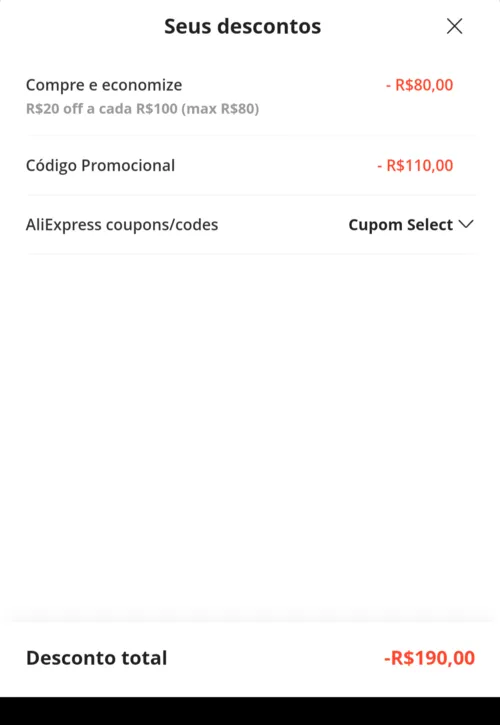 Imagem na descrição da promoção