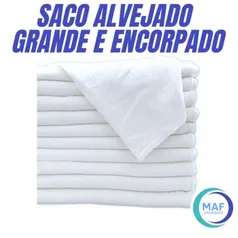 Kit 50 Panos de chão Saco Alvejados 50x70 Super Absorventes