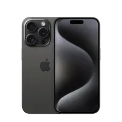 iPhone 15 Pro Apple 256GB Titânio Preto, Tela de 6.1, Câmera Tripla de 48MP, iOS - MTV13BE/A