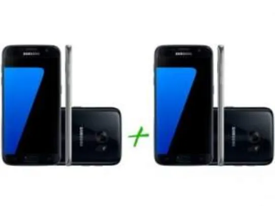 [Magazine Luiza] Dois Smartphones Samsung Galaxy S7 32GB Preto 4G 12MP por R$4724