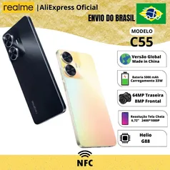 Smartphone Realme C55 256GB ROM / 8GB RAM Versão Global