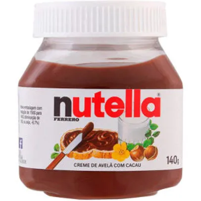 Nutella 140g Ferrero - 8 unidades | R$4,50 (cada)