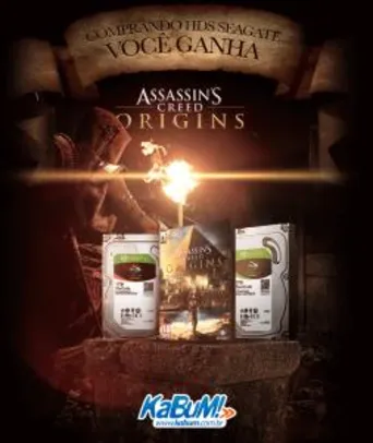 Comprando HDs Seagate você ganha Assassin's Creed Origins