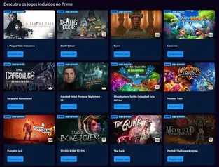 🎮Jogos Grátis para Assinantes Amazon Prime - Resgate Todos