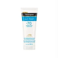 [ 2 Un. R$ 37 cada] Protetor Solar Neutrogena Sun Fresh FPS 70 200ml