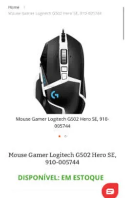 Mouse Gamer Logitech 502 Hero SE 16.000 DPI
