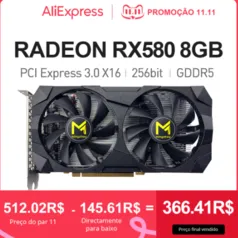 Placa de Vídeo RX580 8gb