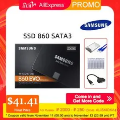 SSD 860 EVO SATA III 2.5 Polegadas 500 GB SAMSUNG | R$378