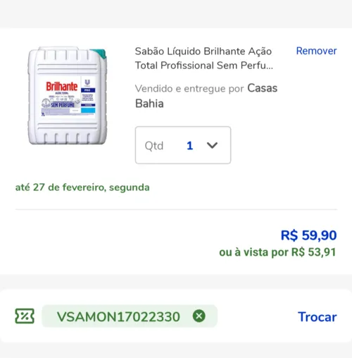 Imagem na descrição da promoção