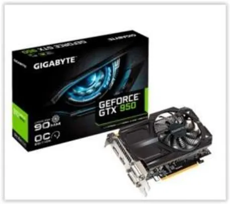 [Kabum] Placa de Video VGA Gigabyte Geforce GTX950 2GB OC DDR5 PCI-Express 3.0 - GV-N950OC-2GD por R$ 720