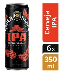 (APP + Cliente ouro + Cartão Magalu) Cerveja Baden Baden American IPA Ale 6 Unidades - Lata 350ml | R$19