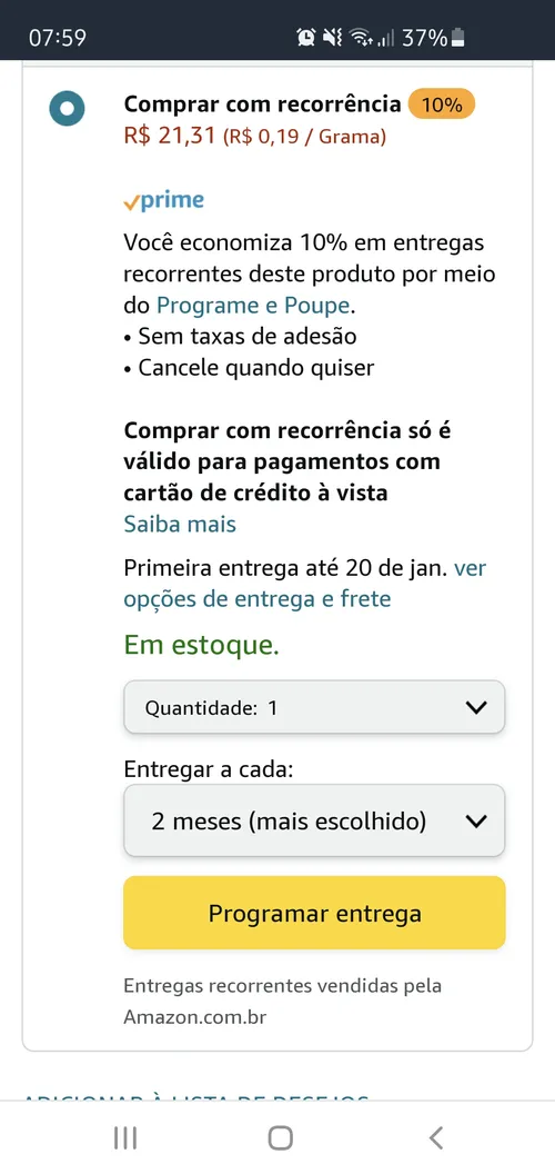 Imagem na descrição da promoção