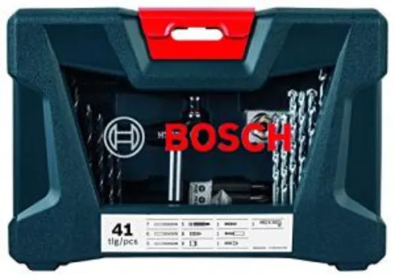 (prime) Kit de Pontas e Brocas Bosch V-Line 41pcs | R$70