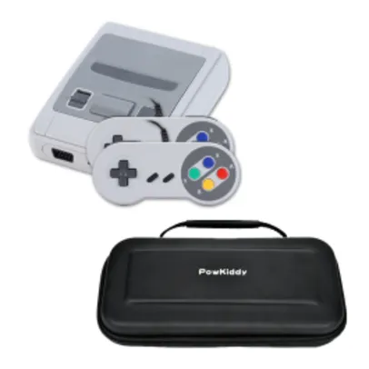 (Taxa inclusa) Powkiddy SFC621 NES máquina de jogo nostálgica retrô HDMI doméstica de 8 bits cinza e branca