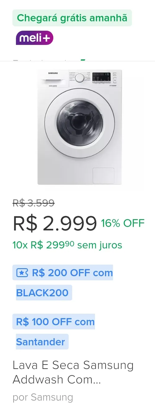 Imagem na descrição da promoção