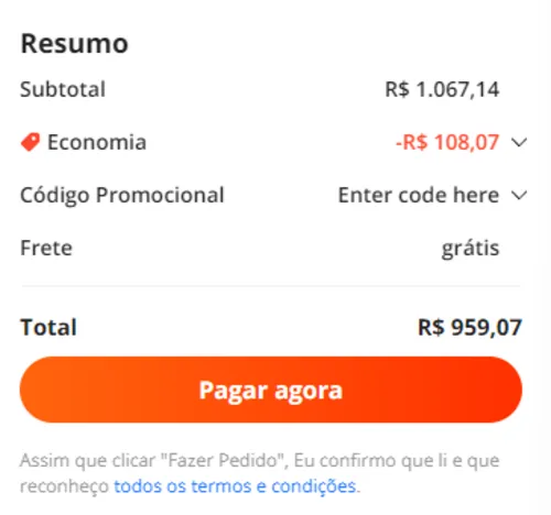 Imagem na descrição da promoção