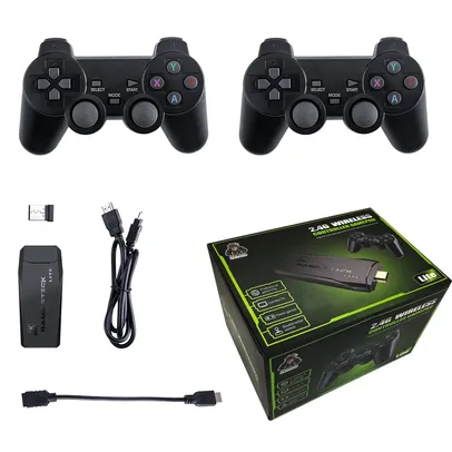 [Com Taxa] Console retro de videogame para crianças 32G - Game stick