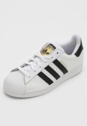 Tênis Couro adidas Originals Superstar Branco/Preto | R$240