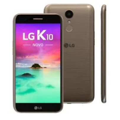 Smartphone LG K10 M250DS Dourado 32GB, Dual Chip, Tela de 5.3" HD, 4G, Android 7.0 - R$529