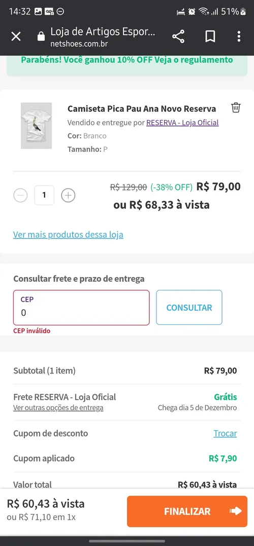 Imagem na descrição da promoção