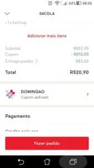 [1ª Compra] R$15 OFF acima de R$18 no iFood