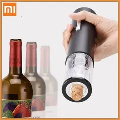 [AME R$ 59]Abridor de vinho elétrico Xiaomi + Cortador de alumínio