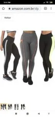 (Prime) Kit 3 Calças Leggings Diversas Suplex - R$99