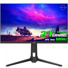 Monitor Gamer SuperFrame Orbit, 27 Pol, Quad HD, 180Hz, Fast IPS, 1ms, 130% sRGB, FreeSync, HDR, HDMI/DP, Preto, SFOFB-27180-QHD-PRO