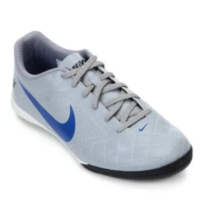 Chuteira Futsal Nike Beco 2 - Cinza e Branco | R$100