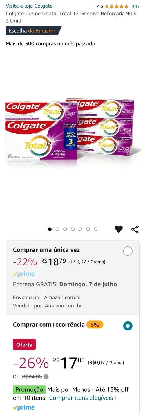 Imagem na descrição da promoção