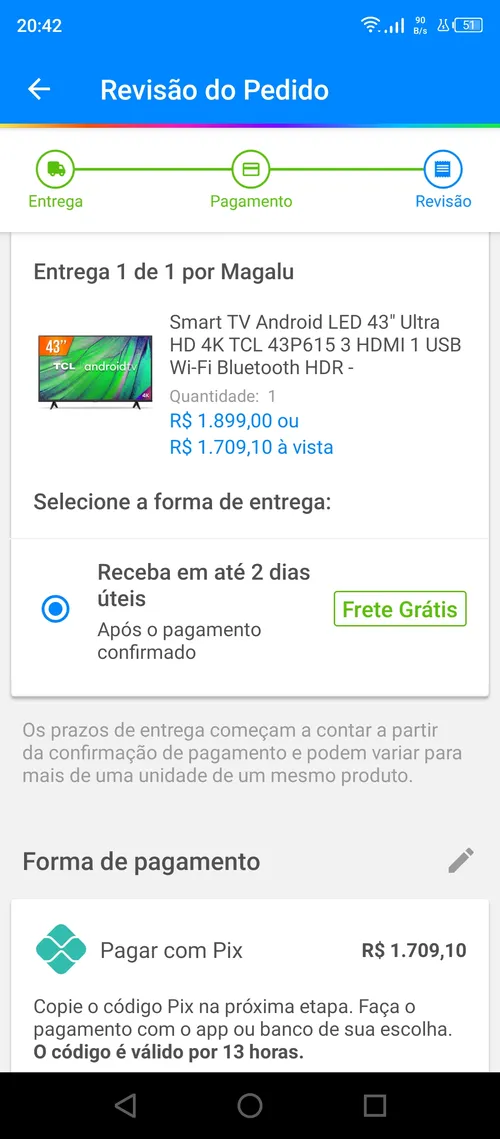 Imagem na descrição da promoção