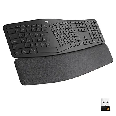 [PRIME+ CC Master] Teclado sem fio Logitech ERGO K860 com Layout US - Teclado Dividido