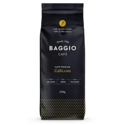 Leve 5 unidades Baggio Caffe Com 250g - Moído Baggio Café R$ 59