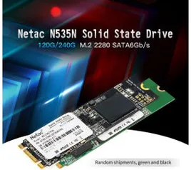 Docooler Netac N535N 240G M.2 2280 SATA6Gb | R$260