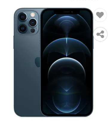 iPhone 12 Pro Apple 512GB Azul-Pacífico Tela de 6,1”, Câmera Tripla de 12MP, iOS | R$899