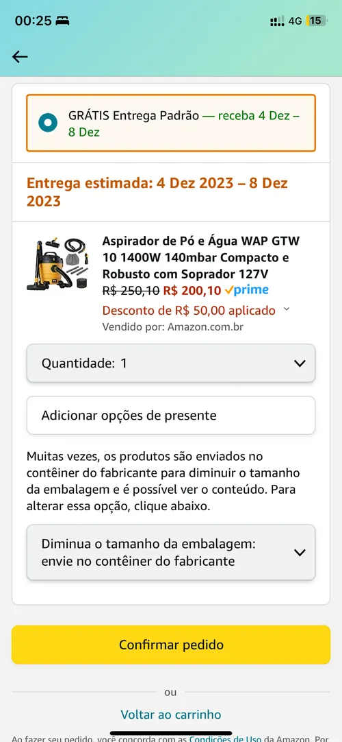 Imagem na descrição da promoção