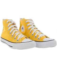 Tênis Converse All Star Chuck Taylor Cano Alto Lona Amarelo