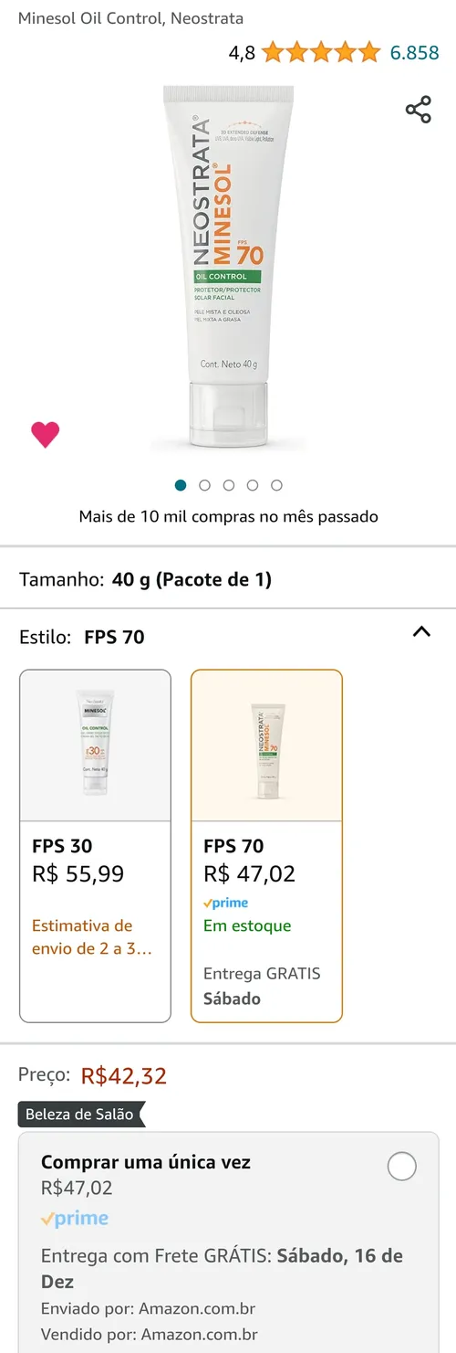 Imagem na descrição da promoção