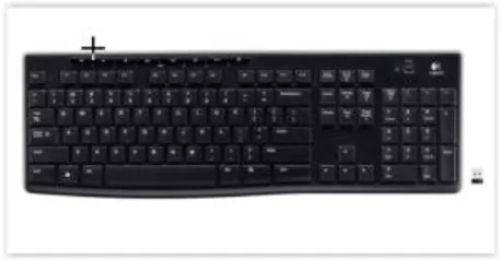 Teclado Usb Sem Fio Preto K270 - Logitech | R$ 94