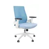 Product image Cadeira De Escritório Elements Helene Branca e Azul Claro