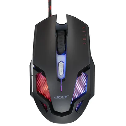 Mouse Gamer Acer Nitro NMW200 7200 DPI + Headset Nitro NHW200 RGB e microfone onidirecional