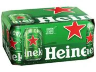[APP/Magalupay] Cerveja Heineken Premium Puro Malte Pilsen Lager - 12 Unidades Lata 350ml
