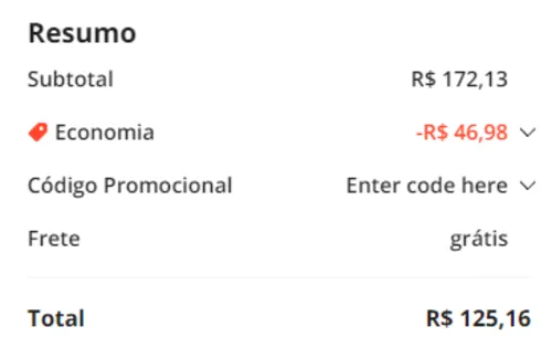 Imagem na descrição da promoção