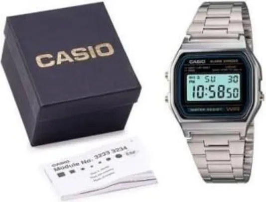 Relógio Casio A158wa Unissex Original Retrô C/caixa E Nf