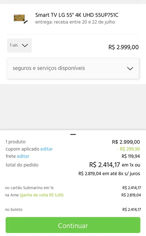 Imagen na descrição da promoção