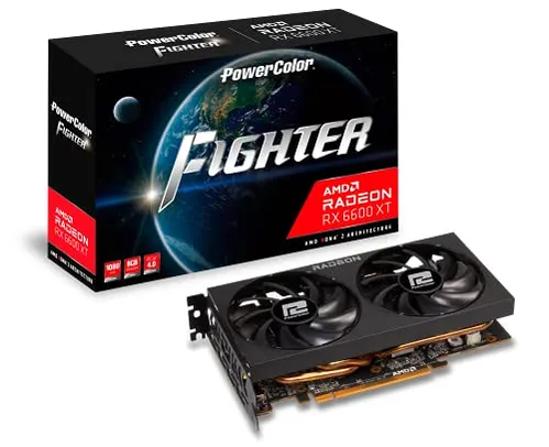 Placa de Vídeo AMD Power Color Radeon RX 6600 XT 8GB DDR6 - 8GBD6-3DH