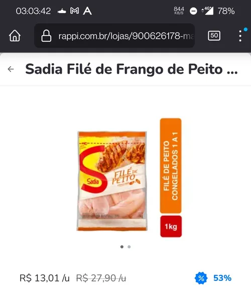 Imagem na descrição da promoção