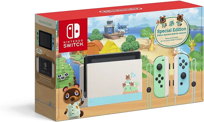 Nintendo Switch edição especial Animal Crossing 32GB (não vem c/ jogo)