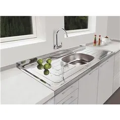 Pia para Cozinha Bella Franke Inox com Válvula - 120x53 cm - R$142,90